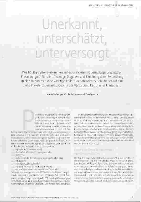 Vorschauseite 2: Unerkannt, unterschätzt, unterversorgt