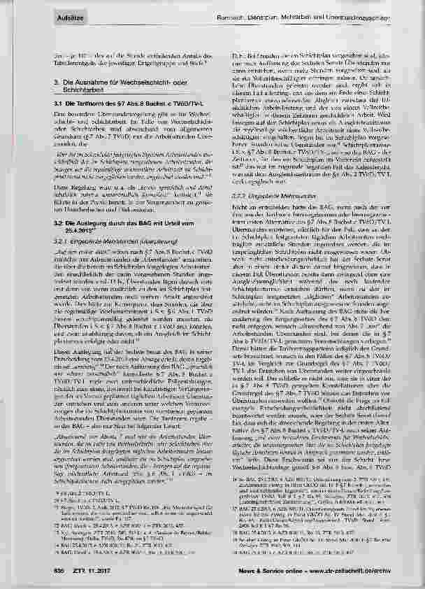 Vorschauseite 2: Dienstplan, Mehrarbeit und Überstundenzuschläge