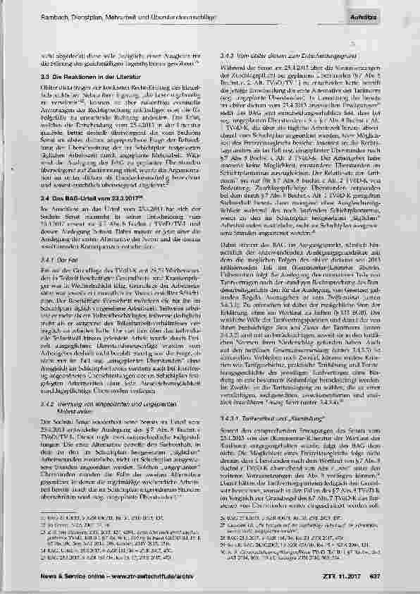 Vorschauseite 3: Dienstplan, Mehrarbeit und Überstundenzuschläge