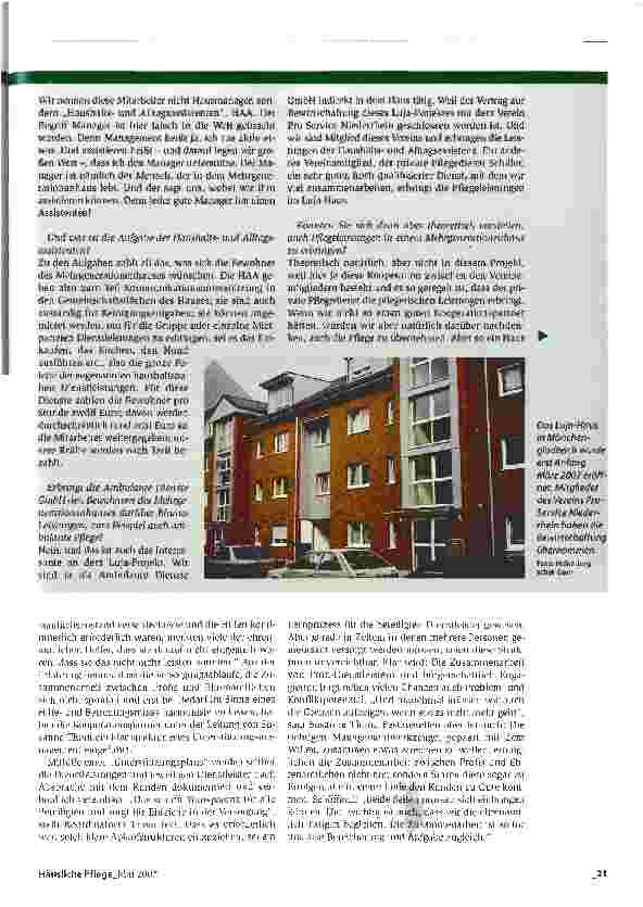 Vorschauseite 4: Ein Netz von Hilfen unter einem Dach