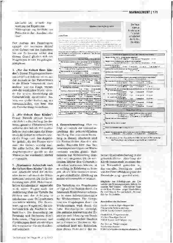 Vorschauseite 2: Wichtiges Element: Analyse der Patientenzufriedenheit