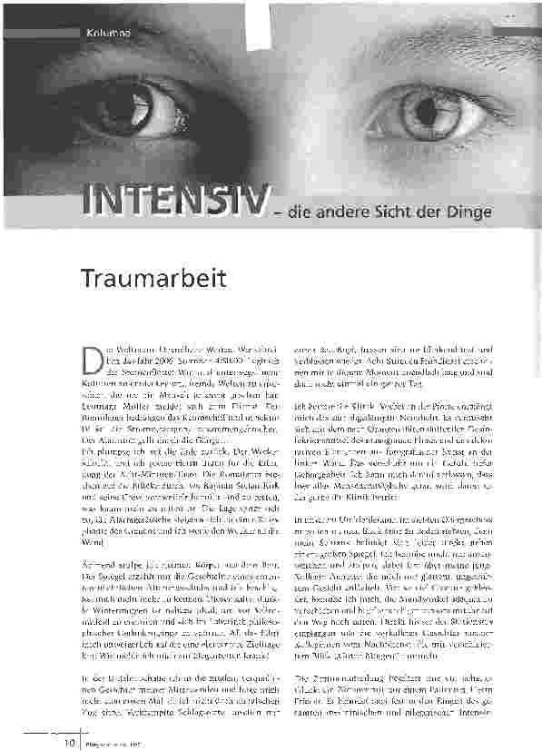 Vorschauseite 1: Intensivdie andere Sicht der Dinge - Traumarbeit
