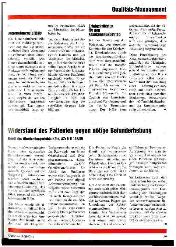 Vorschauseite 3: Beurteilung des Krankenhausmanagements aus der Sicht der Krankenhäuser