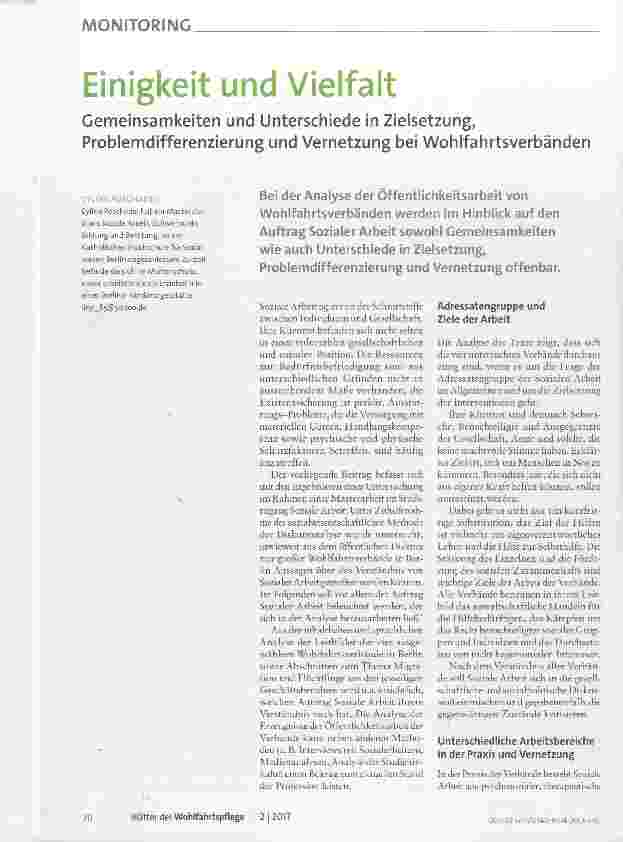 Vorschauseite 1: Einigkeit und Vielfalt