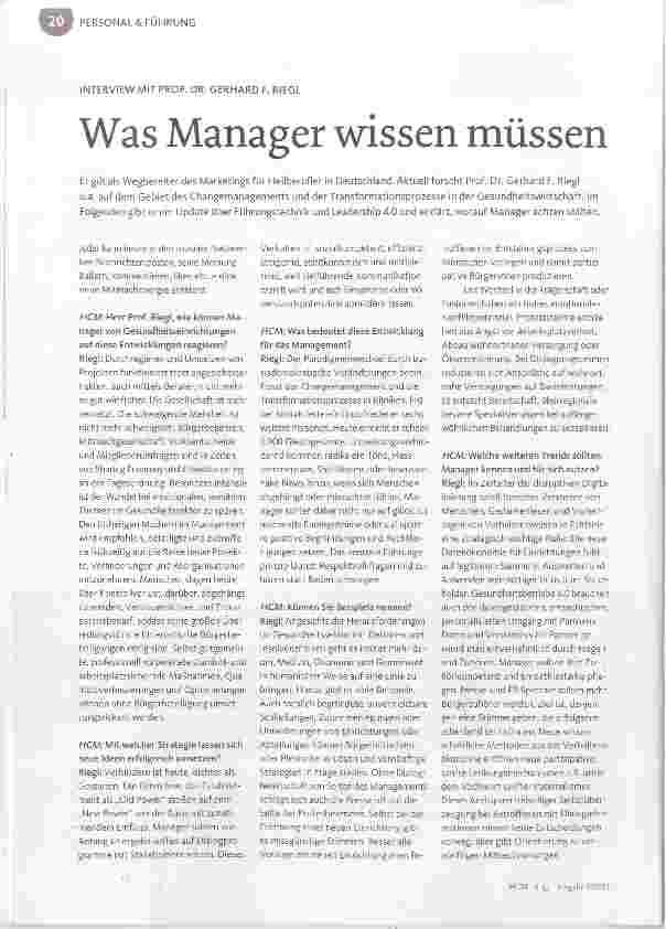 Vorschauseite 1: Was Manager wissen müssen
