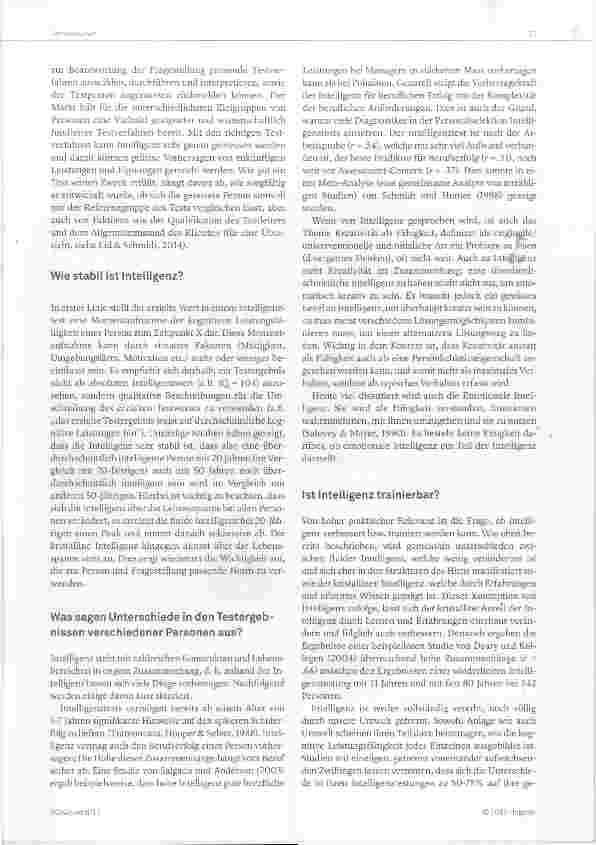 Vorschauseite 3: Intelligenz - eine kurze Einführung