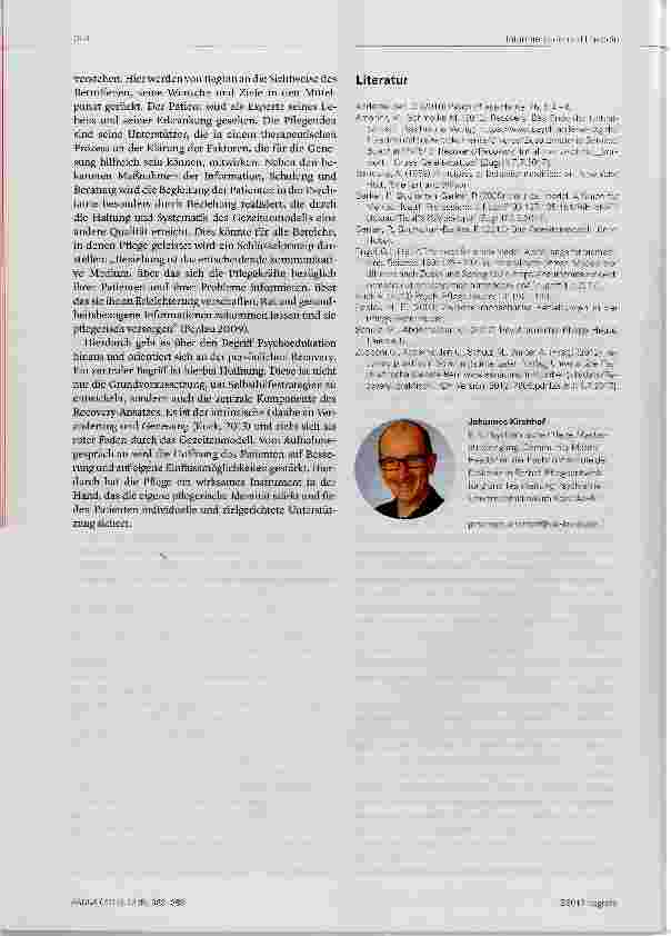 Vorschauseite 6: Ein theoriegeleitetes Pflegemodell ermöglicht personenorientierte Pflege in der Psyohiatrie