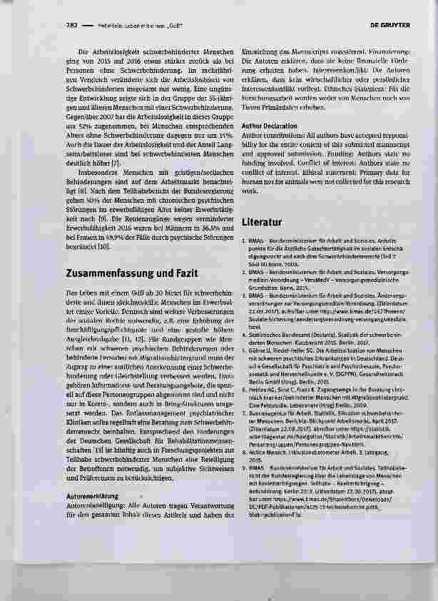 Vorschauseite 3: Leben mit einem „GdB“