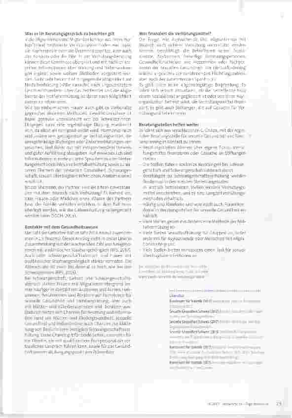 Vorschauseite 2: Wie ist für Migrantinnen der Zugang zu Schwangerschaftsverhütung geregelt?