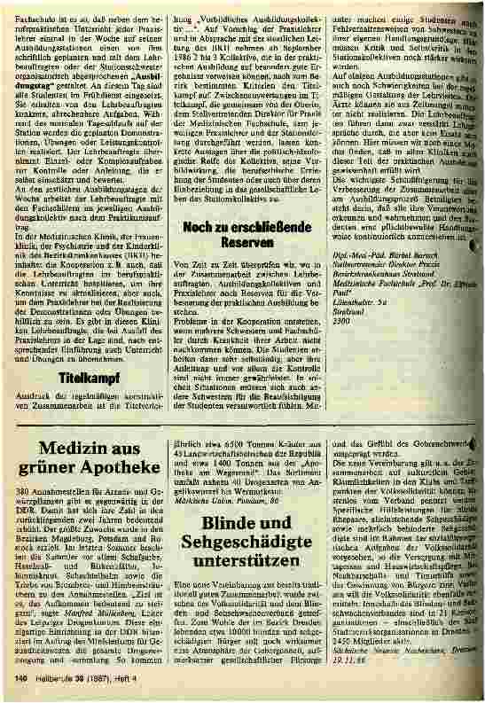 Vorschauseite 2: Zusammenarbeit von Lehrbeauftragten und Medizinpädegogen