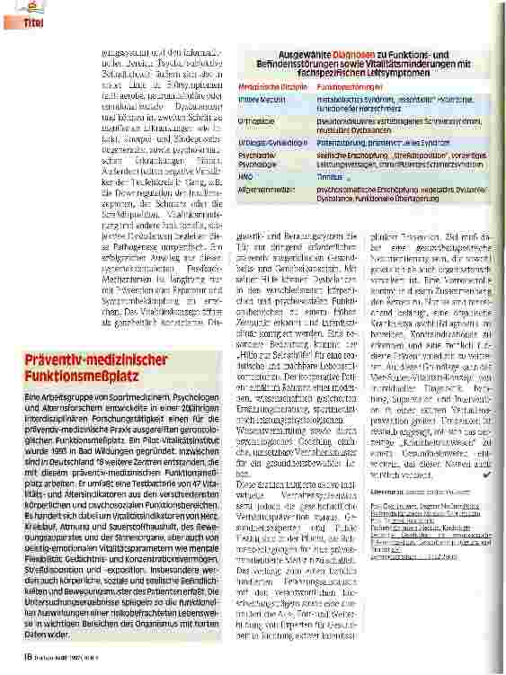 Vorschauseite 3: Gesundheitsrisiko Zivilisation