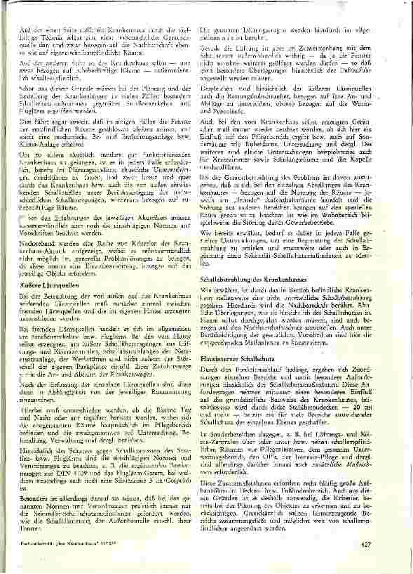 Vorschauseite 2: Schallschutz beim Krankenhaus Teil II