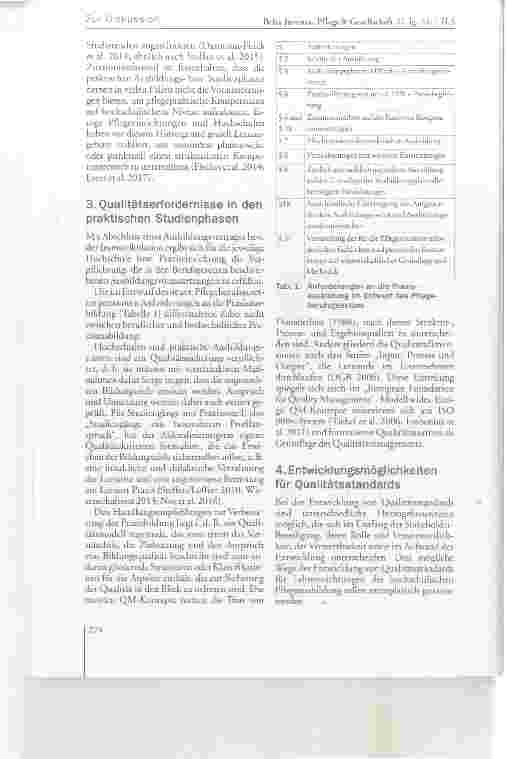 Vorschauseite 2: Lehreinrichtungen der hochschulischen Pflegeausbildung Überlegungen zur Entwicklung eines Qualitätsstandards