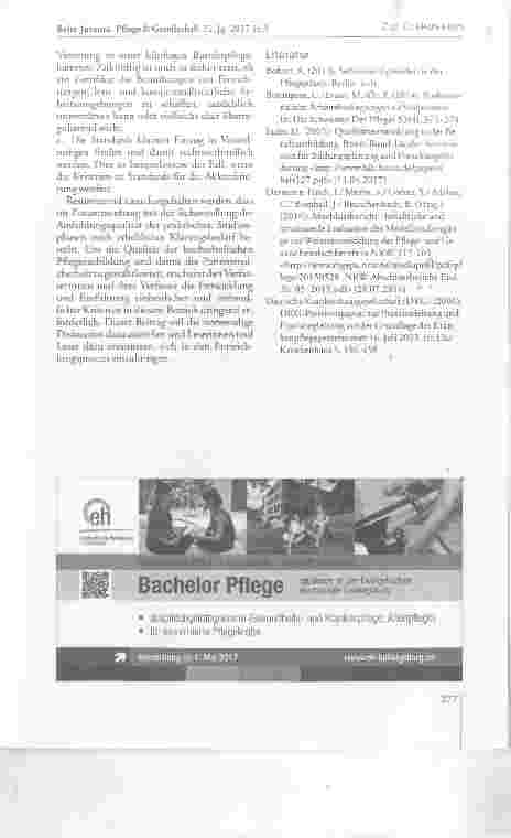 Vorschauseite 5: Lehreinrichtungen der hochschulischen Pflegeausbildung Überlegungen zur Entwicklung eines Qualitätsstandards