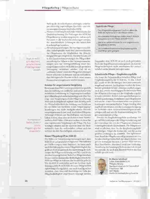 Vorschauseite 2: Reform der Pflegeversicherung PSG 111: Was bringt es?