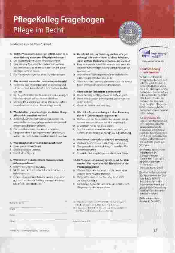 Vorschauseite 3: Reform der Pflegeversicherung PSG 111: Was bringt es?