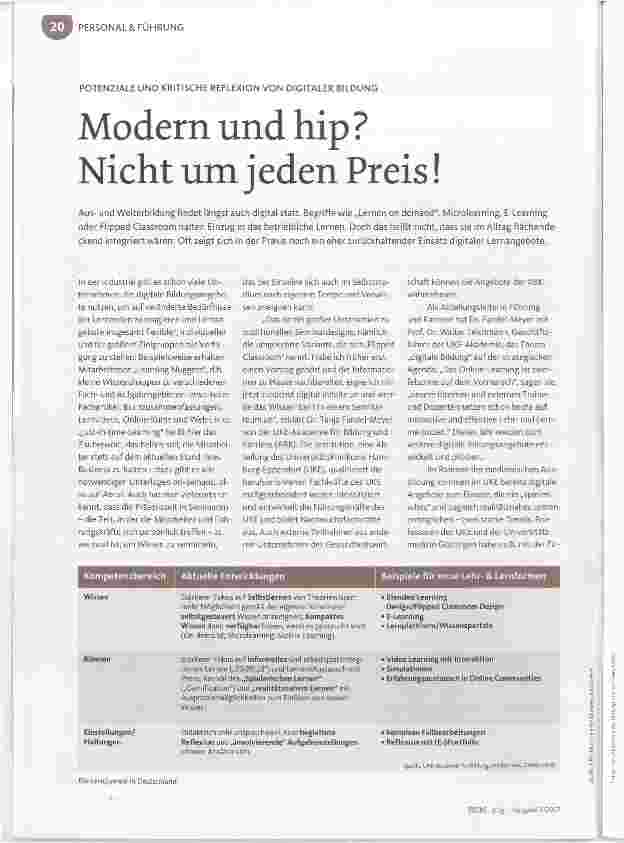 Vorschauseite 1: Modern und hip? Nicht um jeden Preis!