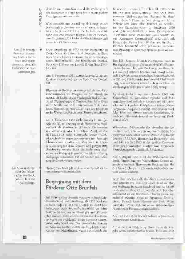 Vorschauseite 2: Hieronymus Bock Leben und Werk