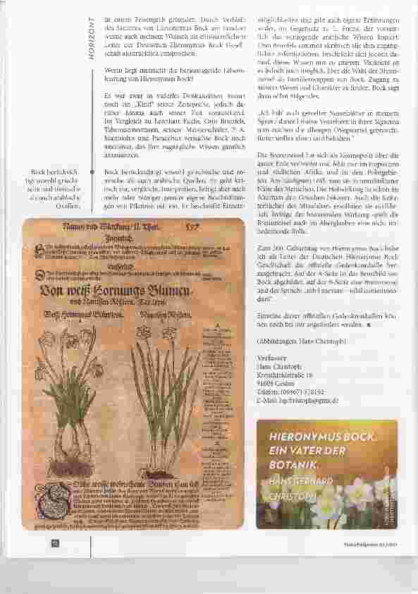 Vorschauseite 4: Hieronymus Bock Leben und Werk