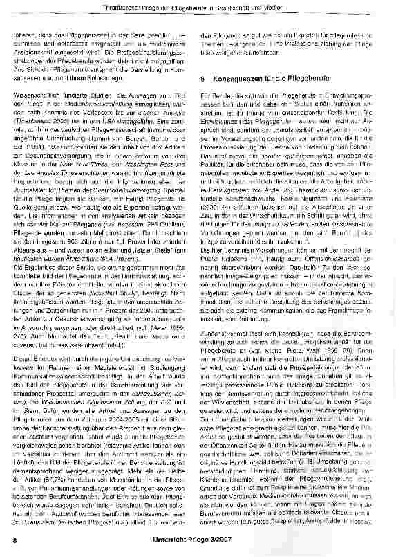 Vorschauseite 5: Image der Pflegeberufe in Gesellschaft und Medien
