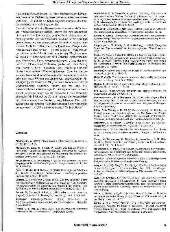 Vorschauseite 6: Image der Pflegeberufe in Gesellschaft und Medien