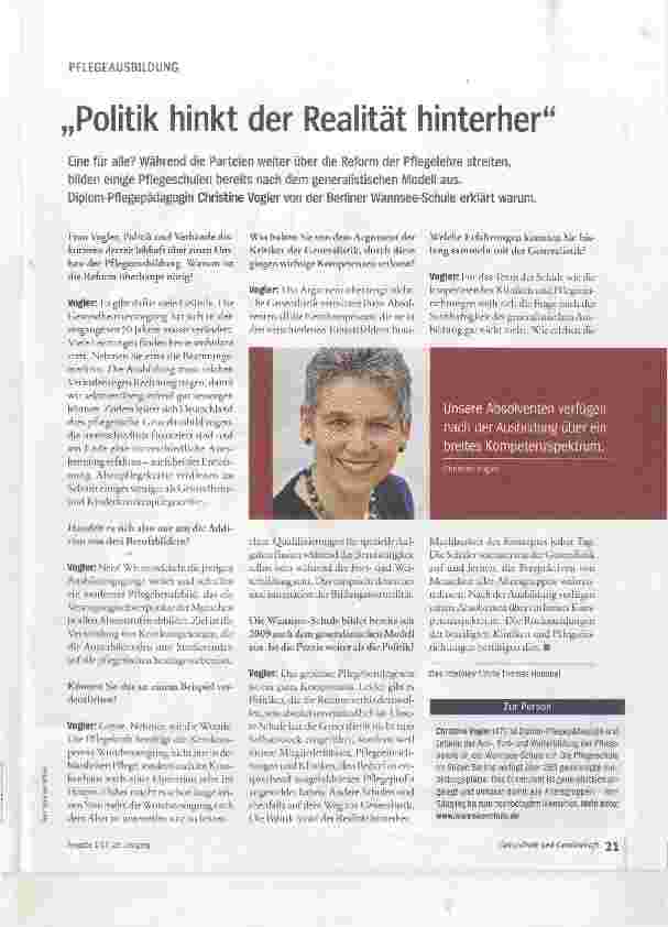 Vorschauseite 1: Politik hinkt der Realität hinterher