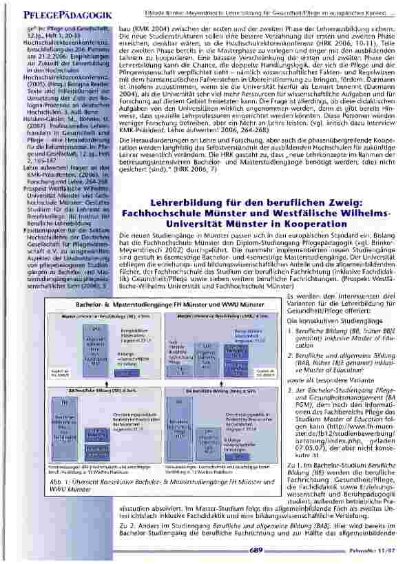 Vorschauseite 4: Lehrerbildung für Gesundheit/ Pflege im europäischen Kontext
