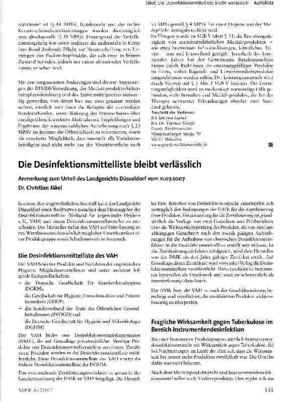 Vorschauseite 3: Die wichtigsten Änderungen im Medizinprodukterecht