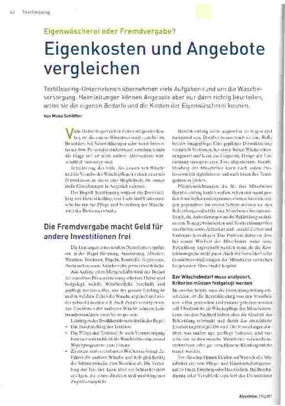 Vorschauseite 1: Eigenkosten und Angebote vergleichen