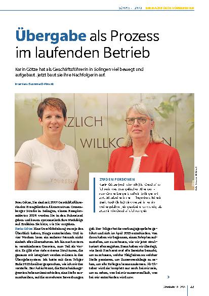 Vorschauseite 1: Übergabe als Prozess im laufenden Betrieb