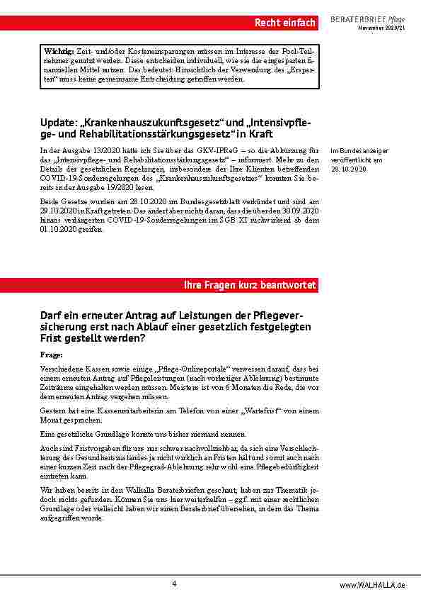 Vorschauseite 4: Pooling von Pflegesachleistungen: So bleibt Ihren Klienten mehr Geld für Pflegesachleistungen!