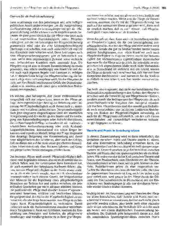 Vorschauseite 4: Umsetzung von Pflegetheorien in die deutsche Pflegepraxis