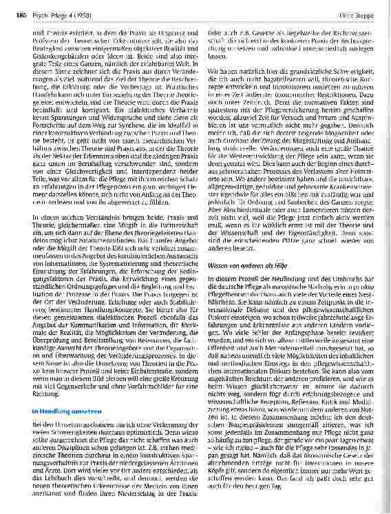 Vorschauseite 5: Umsetzung von Pflegetheorien in die deutsche Pflegepraxis