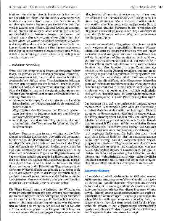 Vorschauseite 6: Umsetzung von Pflegetheorien in die deutsche Pflegepraxis