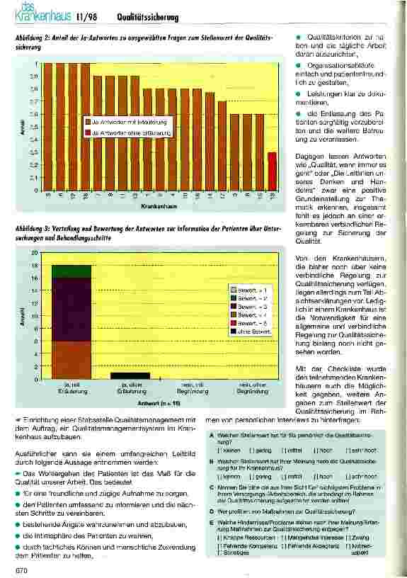 Vorschauseite 4: QS-Report Schleswig-Holstein 1997 (Teil 1) Umsetzung und erste Ergebnisse