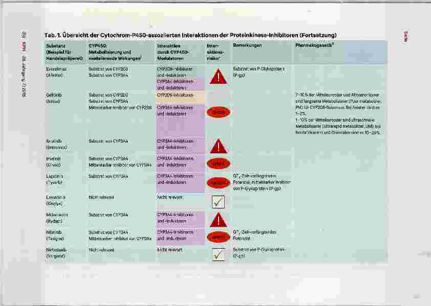 Vorschauseite 5: Das Interaktionspotenzial der Proteinkinase-Inhibitoren