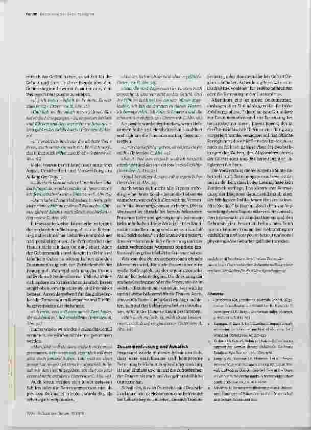 Vorschauseite 2: Forschungsforum Den Geburtsbeginn ernst nehmen