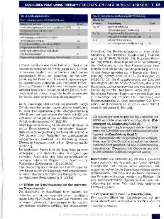 Vorschauseite 5: Lagerungstherapie zur Prophylaxe oder Therapie von pulmonalen Funktionsstörungen