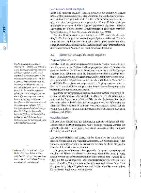 Vorschauseite 6: Sensormotorik im Alter