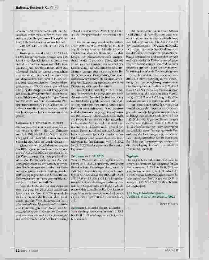 Vorschauseite 2: Heimkostentragung durch Dritte