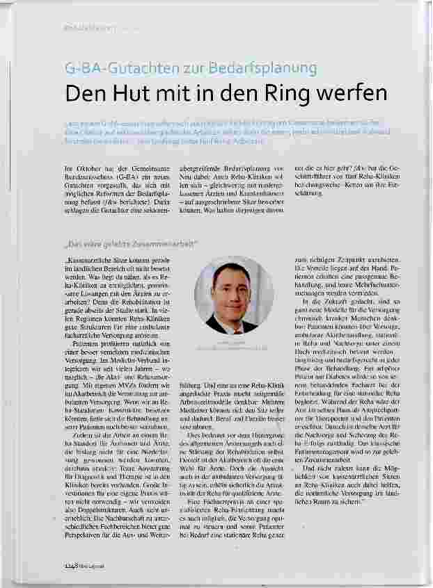 Vorschauseite 1: Den Hut mit in den Ring werfen