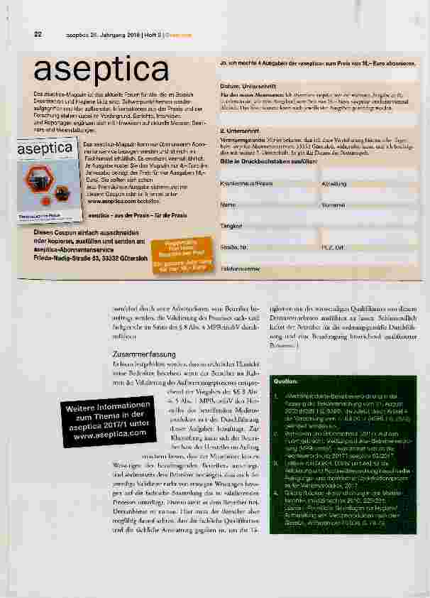 Vorschauseite 4: Weisungsfreiheit und Anforderungen an Validierer unter Betrachtung der MPBetreiberV (2017)