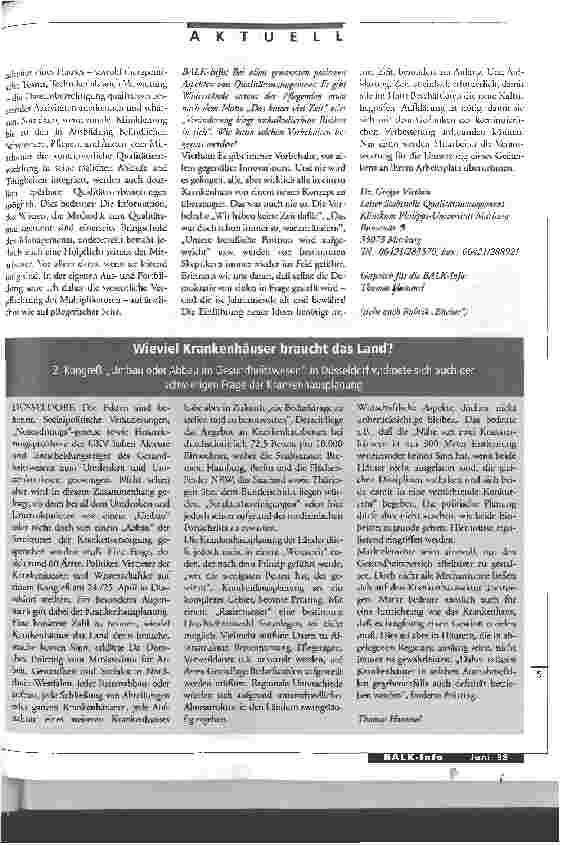 Vorschauseite 2: Die Einführung neuer Ideen benötigt immer Zeit und Aufklärung
