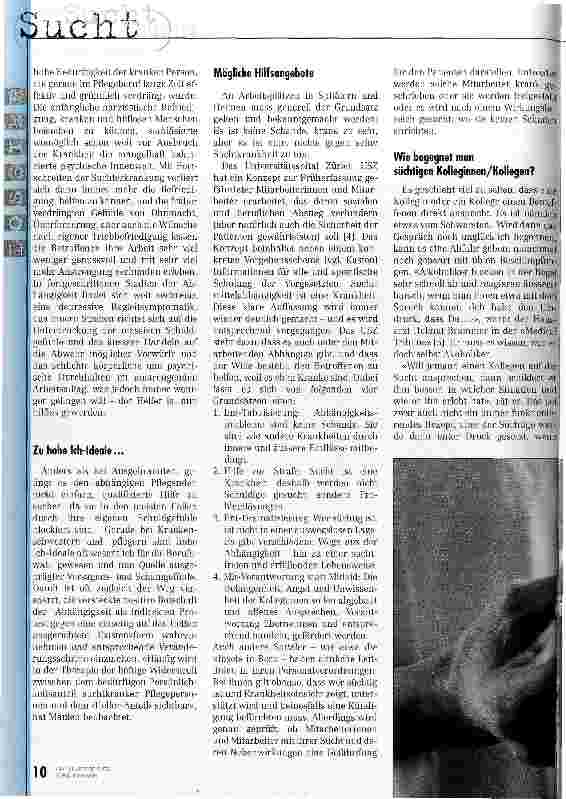 Vorschauseite 3: Vom Helfersyndrom zur Suchtkrankheit Suchtmittelabhängige Pflegepersonen