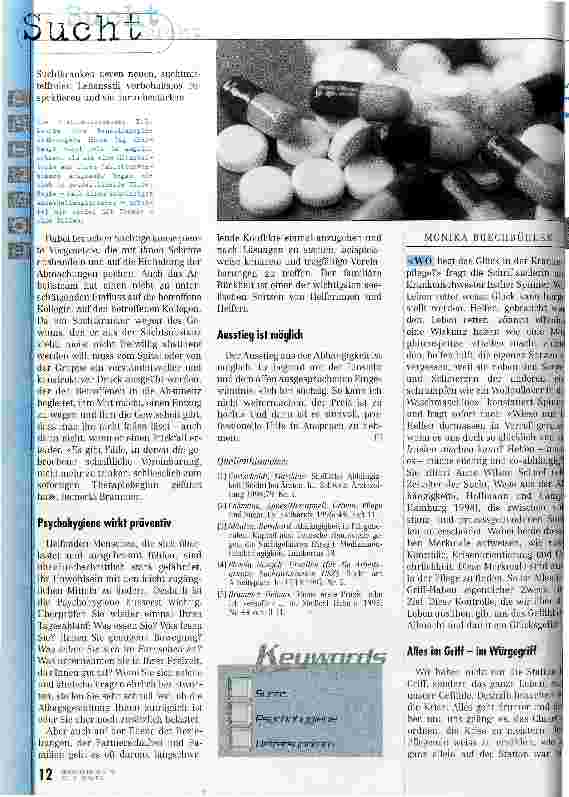 Vorschauseite 5: Vom Helfersyndrom zur Suchtkrankheit Suchtmittelabhängige Pflegepersonen