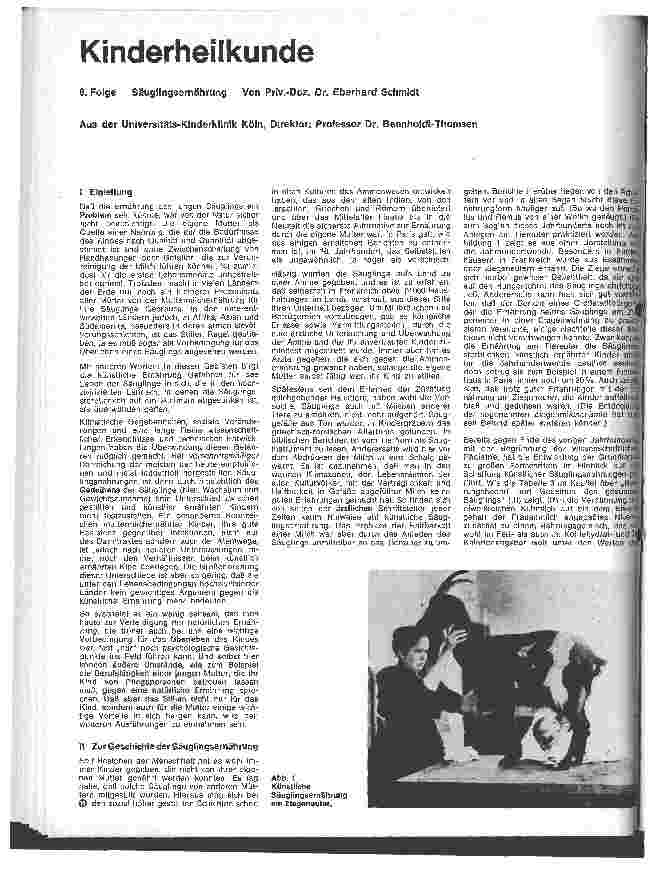 Vorschauseite 1: Kinderheilkunde 8. Folge: Säuglingsernährung