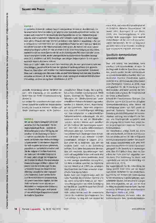 Vorschauseite 3: Dysarthrien bei Kindern