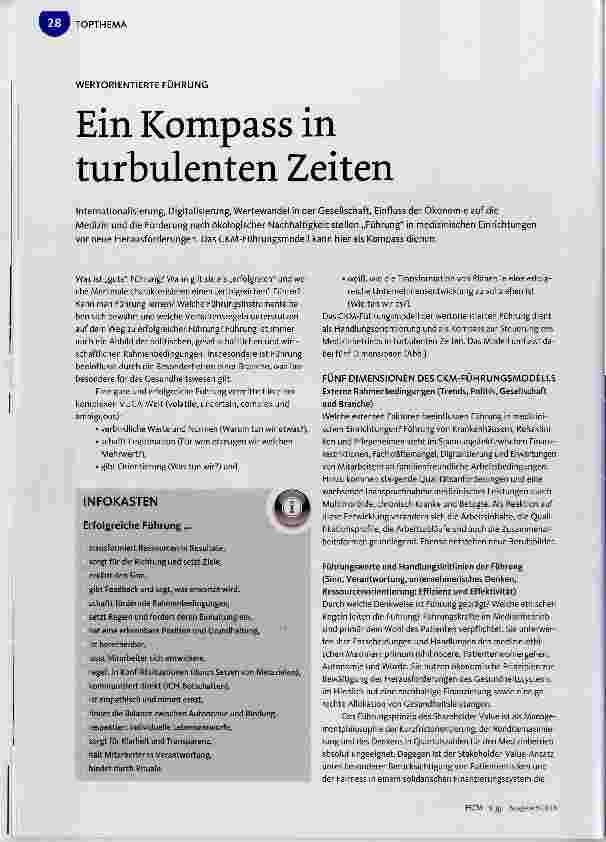 Vorschauseite 1: Ein Kompass in turbulenten Zeiten