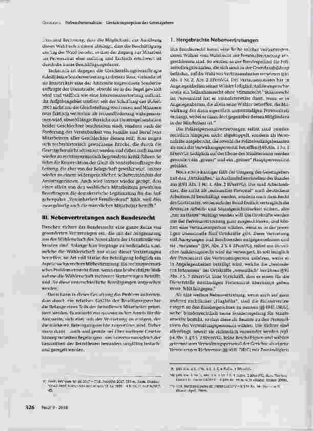 Vorschauseite 3: Neben-Personalräte Gestaltungsoption des Gesetzgebers