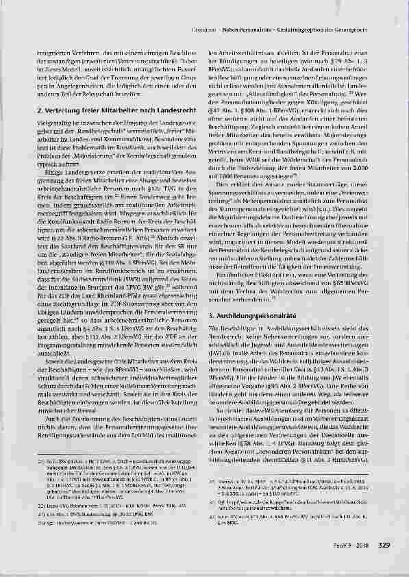 Vorschauseite 6: Neben-Personalräte Gestaltungsoption des Gesetzgebers